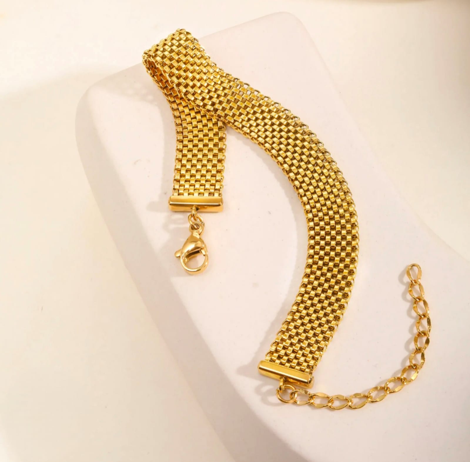 Golden Stainless Steel Chain Bracelet