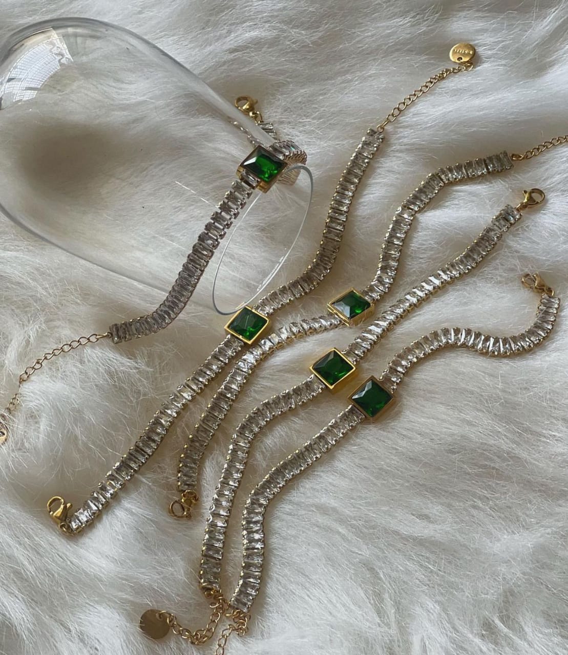 Emerald Ice Tennis Bracelet