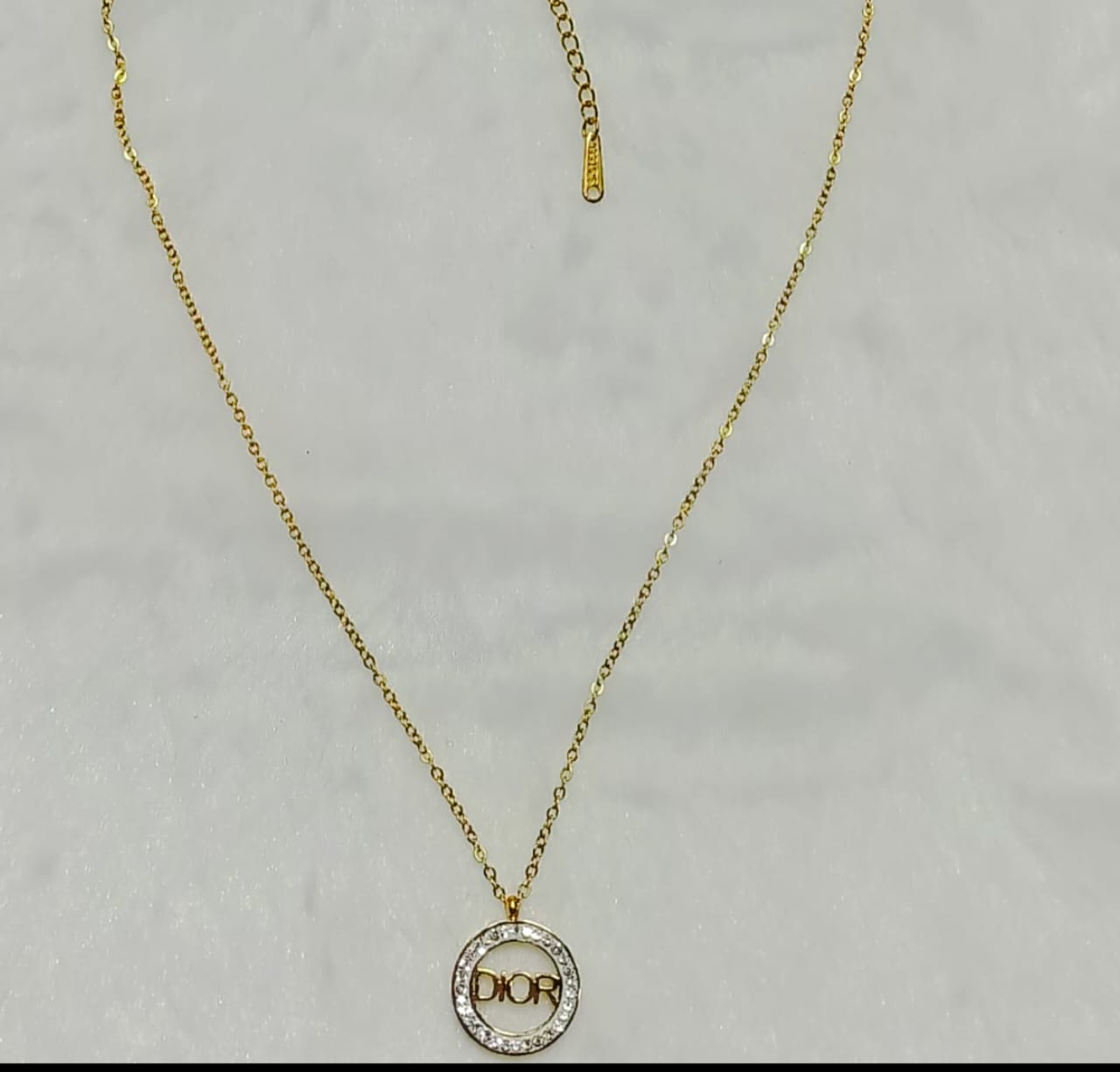 DIOR Inspired Stainless Steel Pendant