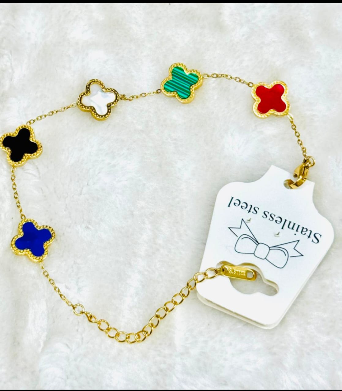 Luxury Multicolor Clover Bracelet